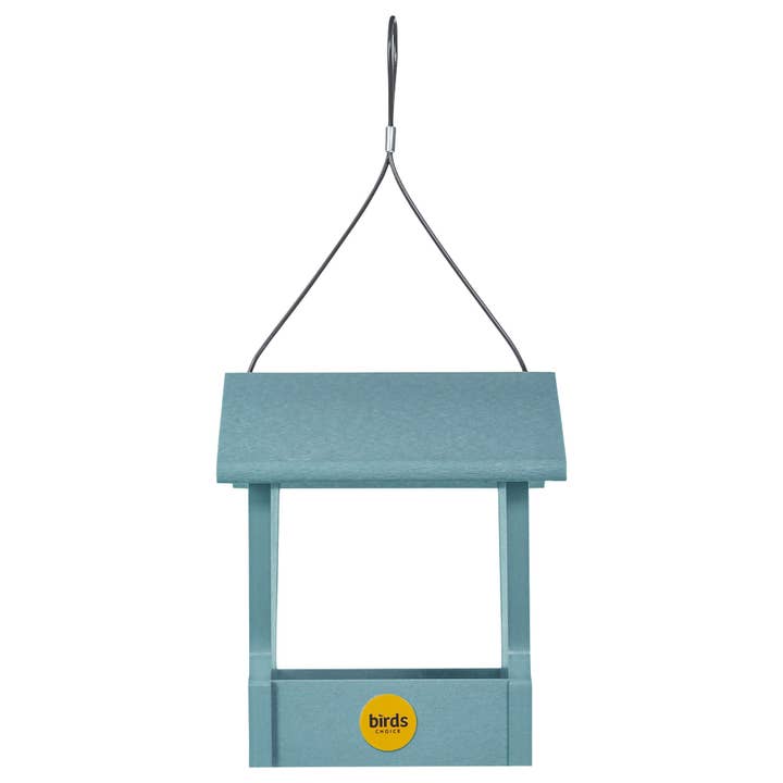 Birds Choice - Wholesale Bird Feeder - Small Hopper Bird Feeder in Blue Recycled Plastic1