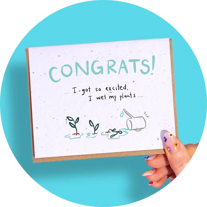 Wet My Plants for wholesale by SowSweet Greetings Inc