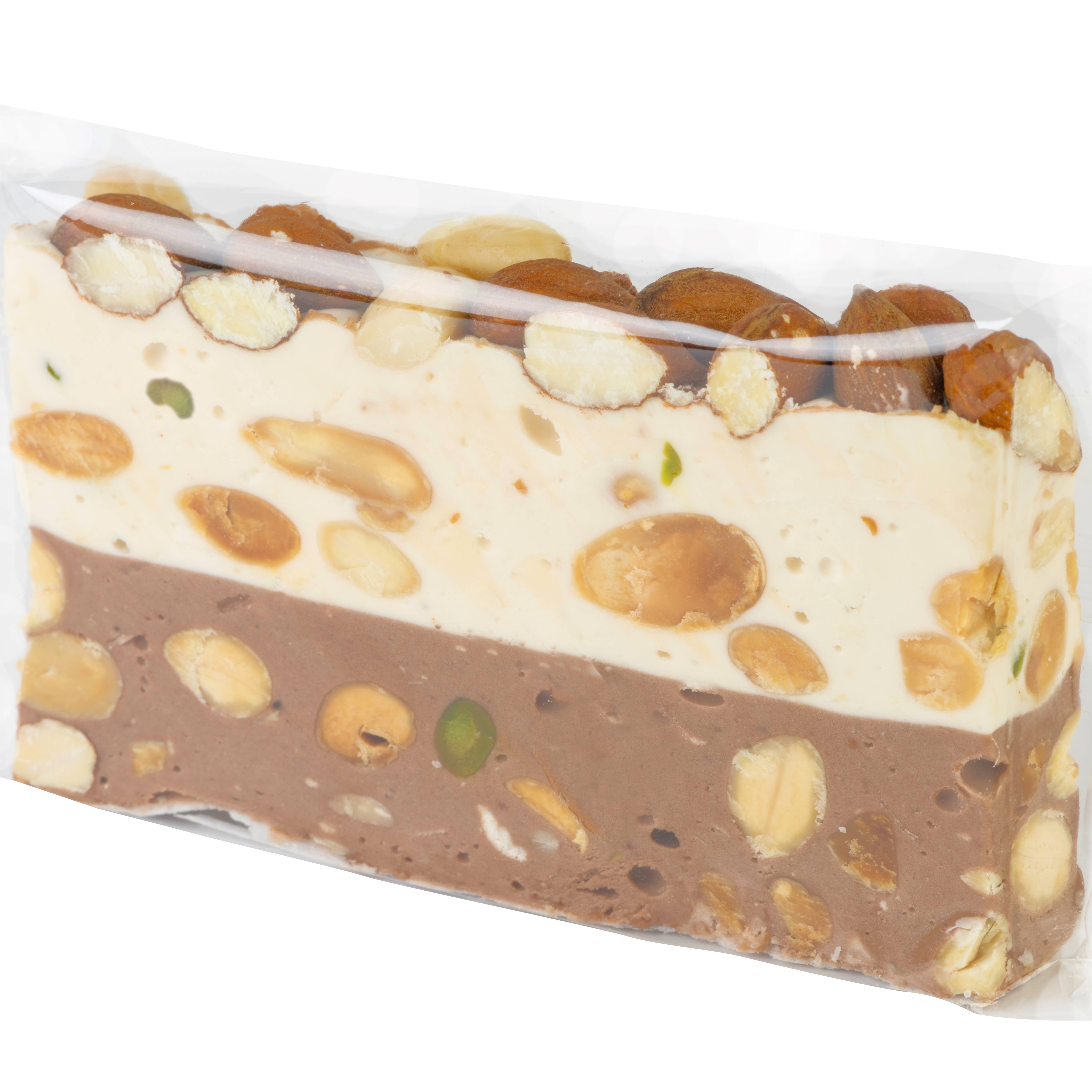 Nougat Vital - Wholesale Nougat - Duo slice 100g soft nougat vanilla cocoa1