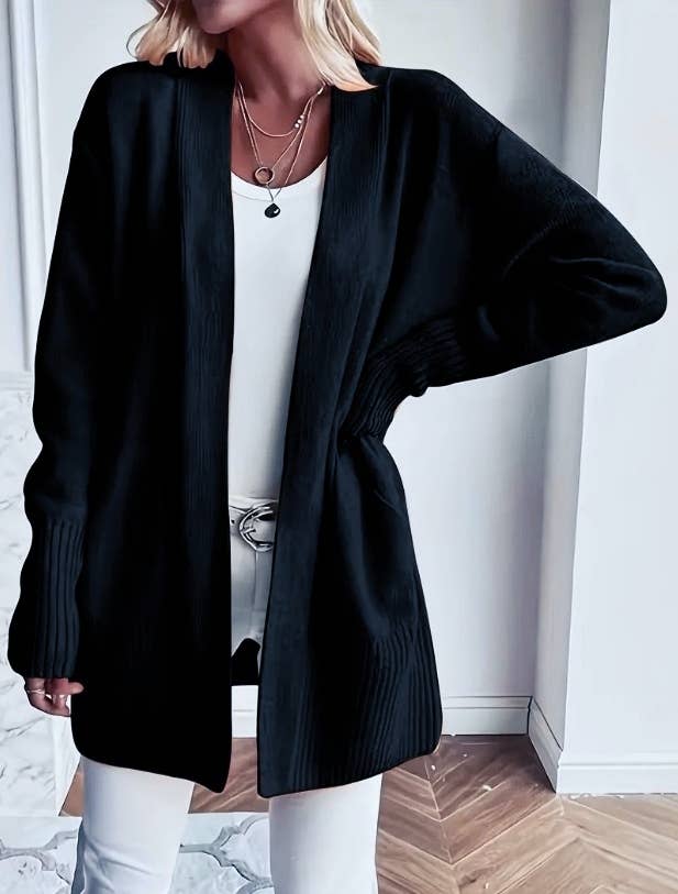 HIDDENBRAND - Wholesale Cardigan - Women's - Casual soft solid knit cardigan 7colors12