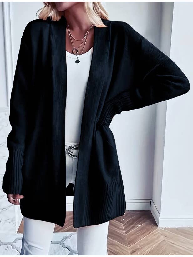 HIDDENBRAND - Wholesale Cardigan - Women's - Casual soft solid knit cardigan 7colors12