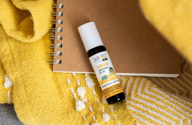 Aura Cacia - Wholesale Essential Oil Roll-On - Kids Focus Essential Oil Roll-On|Apricot Oil|0.31 Fl Oz4