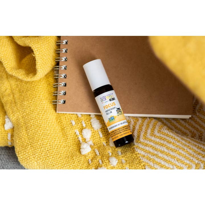 Aura Cacia - Wholesale Essential Oil Roll-On - Kids Focus Essential Oil Roll-On|Apricot Oil|0.31 Fl Oz4