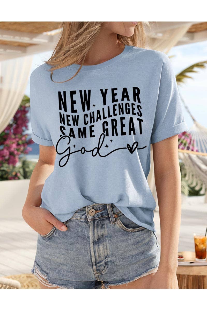 COLORBEAR - Wholesale T-Shirt (Graphic) - Women's - New Year New Challenges Graphic Heavy Cotton Tee7