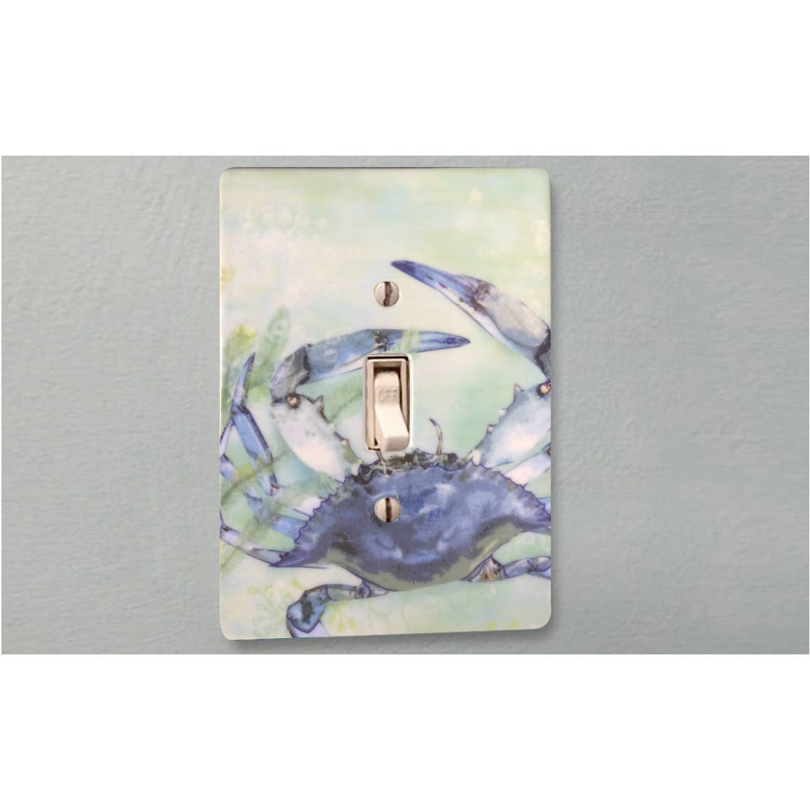 Rightside Design - Vente Décoration murale - Plaque de protection pour interrupteur à bascule Crab 11