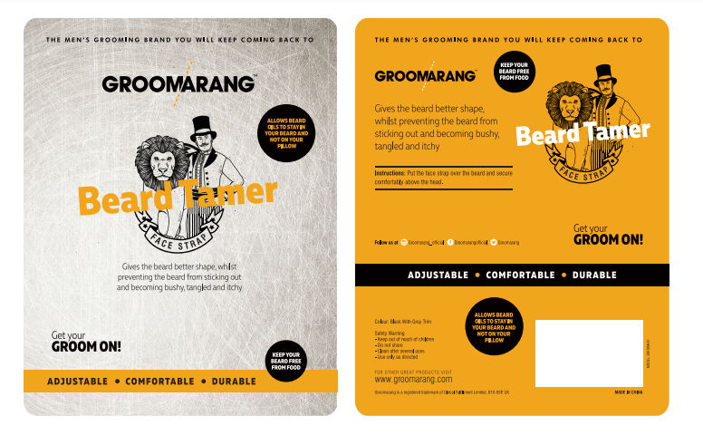 My Wholesale Warehouse – wholesale Beard styling product – Groomarang 'Beard Tamer' Face Strap0