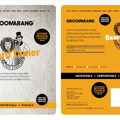 My Wholesale Warehouse - Wholesale Beard Styling Product - Groomarang 'Beard Tamer' Face Strap