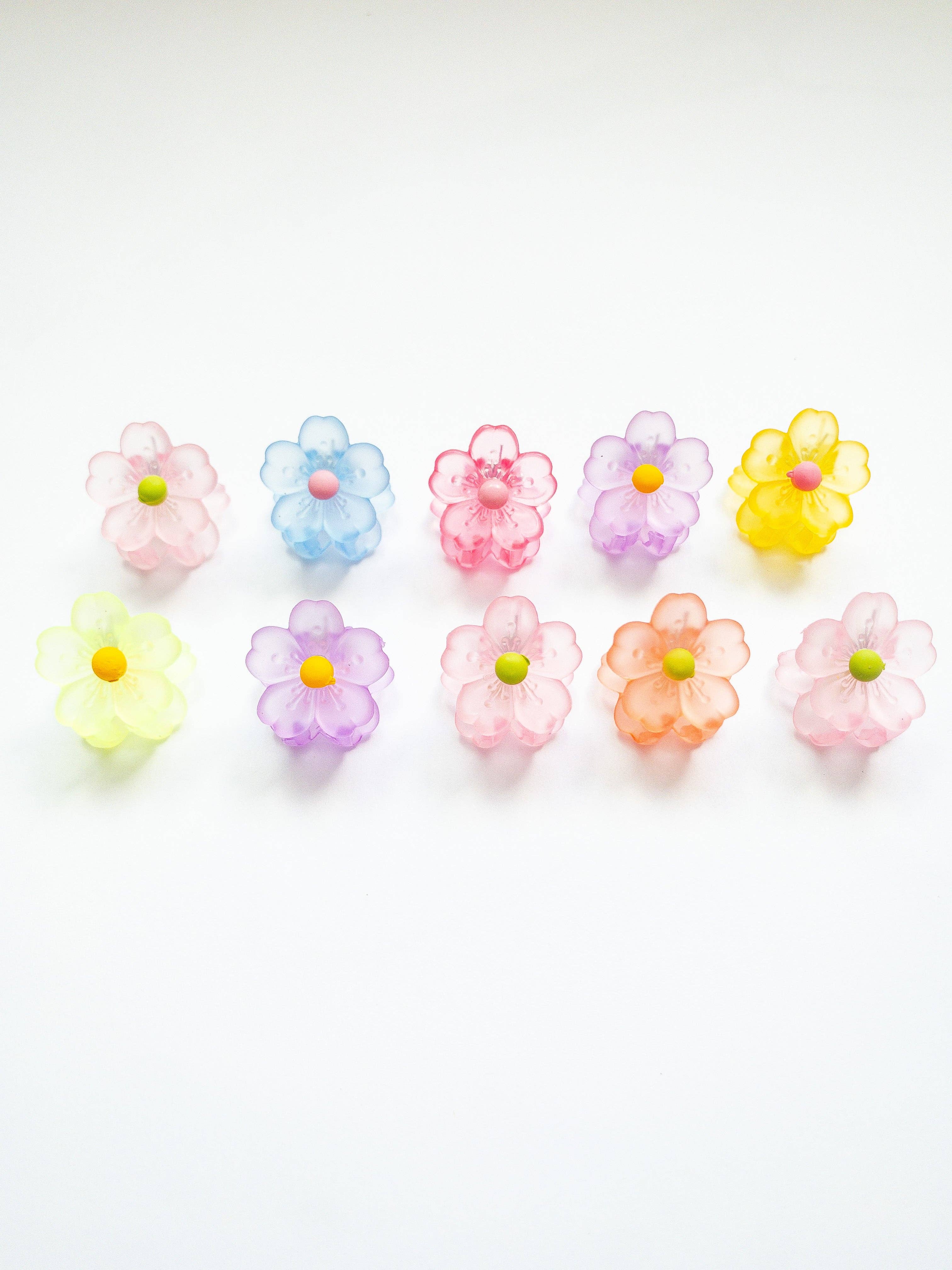 Eggy Cakes - Wholesale Hair Clip - Kids - Sakura Flower Small Hair Claws4