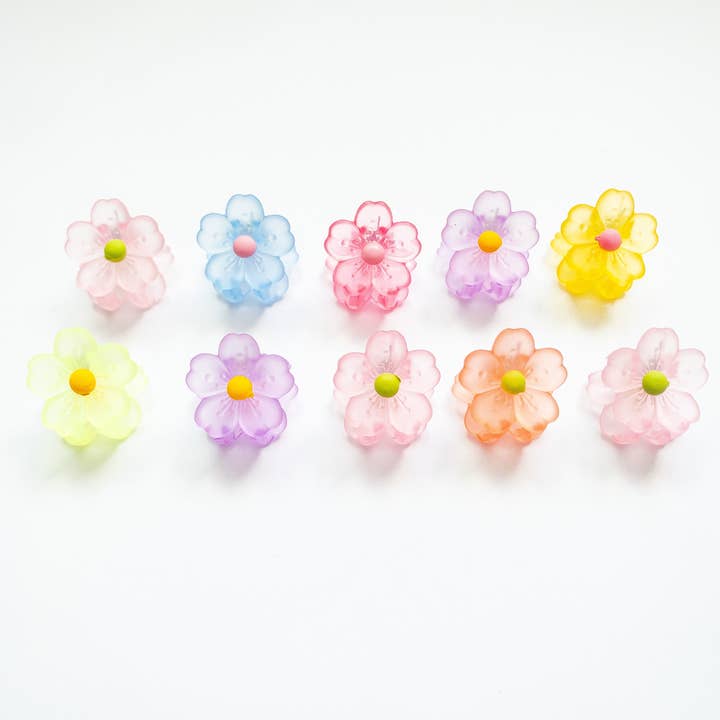 Eggy Cakes - Wholesale Hair Clip - Kids - Sakura Flower Small Hair Claws4