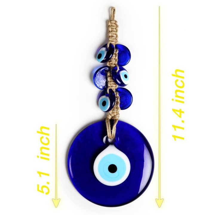 Karens Line – Großhandel 3D-Wandkunst – Runder Evil Eye Glas-Wandanhänger zum Aufhängen4