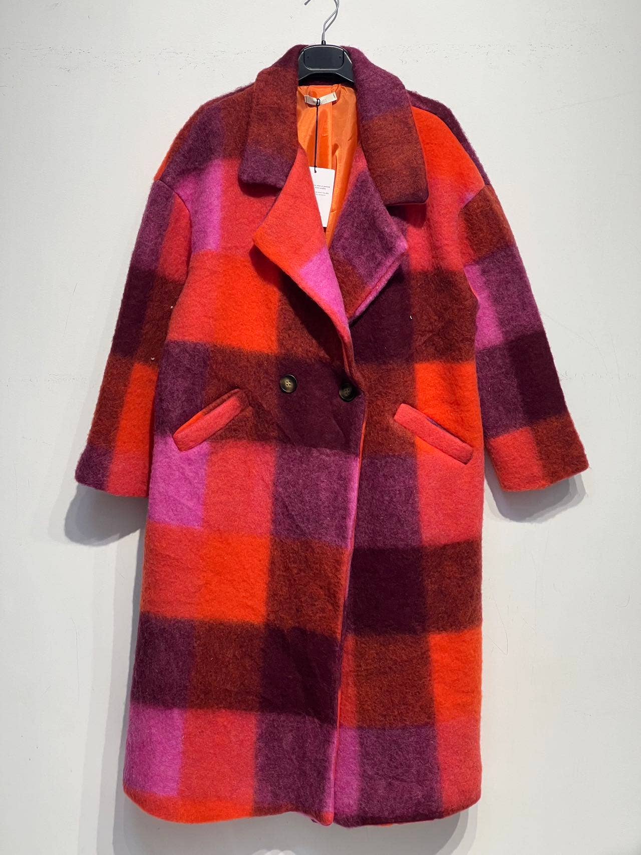 NOELINE - Wholesale Coat - Women's - Plaid wool coat 60705-57