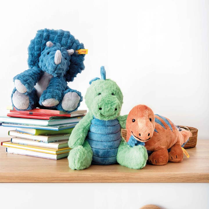 Steiff - Wholesale Stuffed/Plush Toy - Kids & Baby - Bronko Brontosaurus Dinosaur Plush Stuffed Toy, 11 Inches