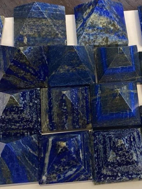 Lapis Lazuli Piramide, Hoogwaardige Lapis Lazuli Piramide, 1,5" voor wholesale door jiomind