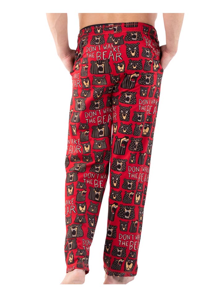 Lazy One - Vente Bas de pyjama – homme - Pantalon de pyjama pour homme "Ne réveillez pas l'ours"3