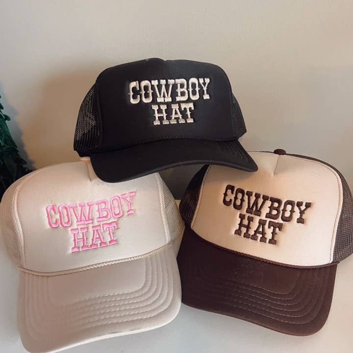 Cowboyhut Trucker-Hut: Stickerei für den Großhandel von Vanilla