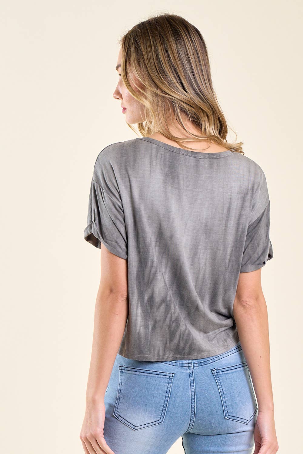 Saints & Hearts - Wholesale Screen Printed T-Shirt - Women's - ST3638K CHARCOAL NOT MY FIRST RODEO GRAPHIC TEE5