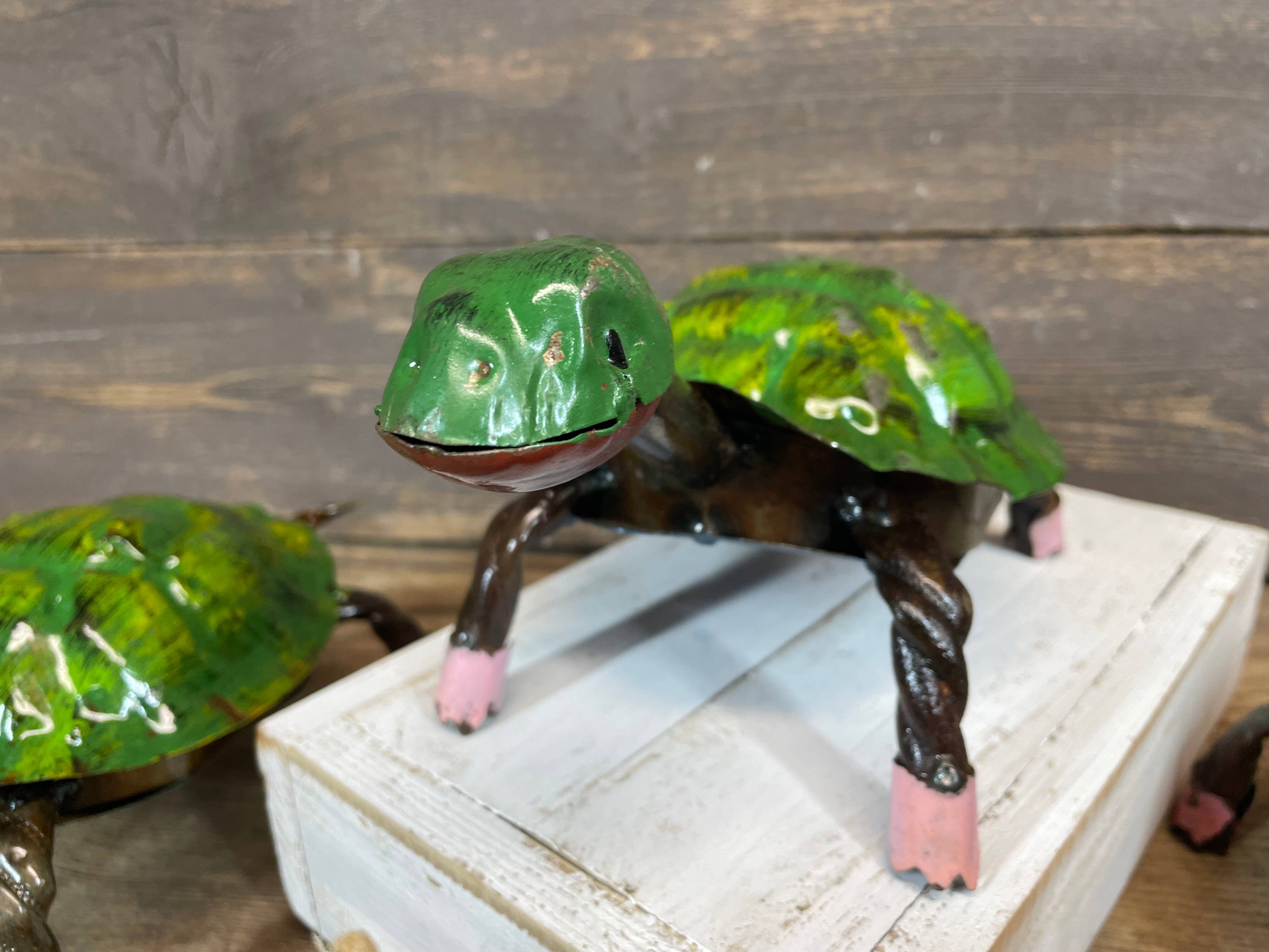 My Amigos Imports - Vendita all'ingrosso Statuette decorative - Toby la Tartaruga di Metallo-ER-Giardino-10x5x5 in-Tartaruga di Metallo-Toby5