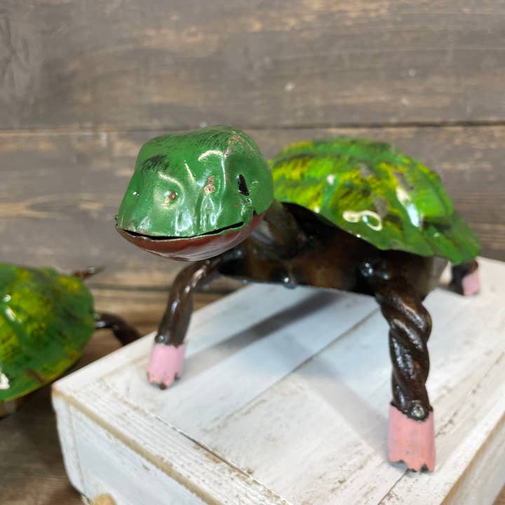 My Amigos Imports - Vendita all'ingrosso Statuette decorative - Toby la Tartaruga di Metallo-ER-Giardino-10x5x5 in-Tartaruga di Metallo-Toby5