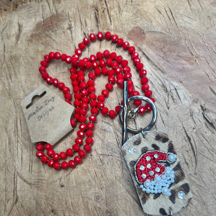 Sandra Ling Designs - Wholesale Pendant/Charm Necklace - ⭐ Cowtown Christmas Necklace – “Jingle All the Way, Western 0
