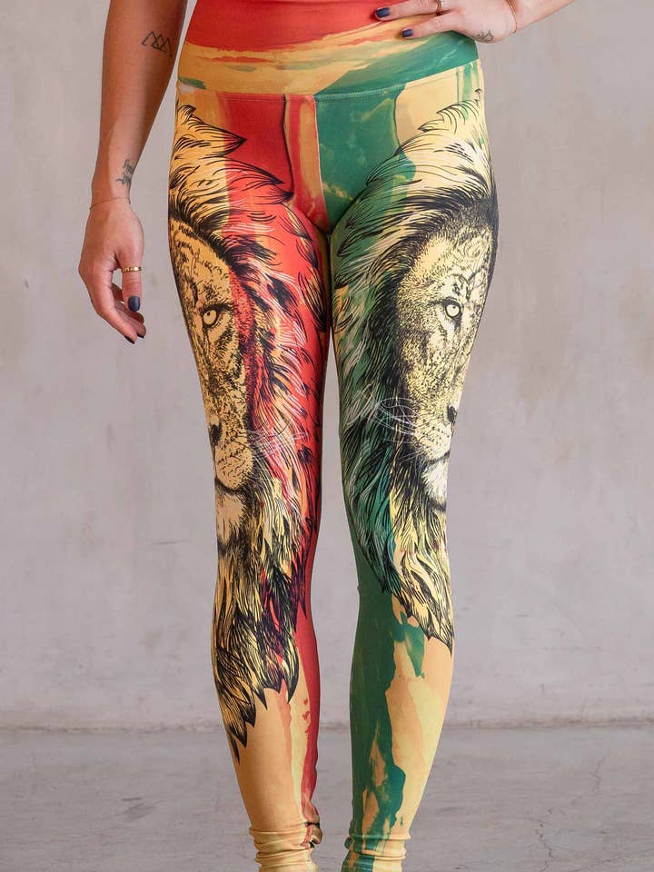 Lion of Zion - Buttery Soft Leggings for wholesale by Eagle Rock Werkshop®