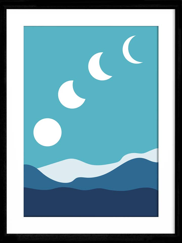 Abstract mountain art print for wholesale by Oh So Connie