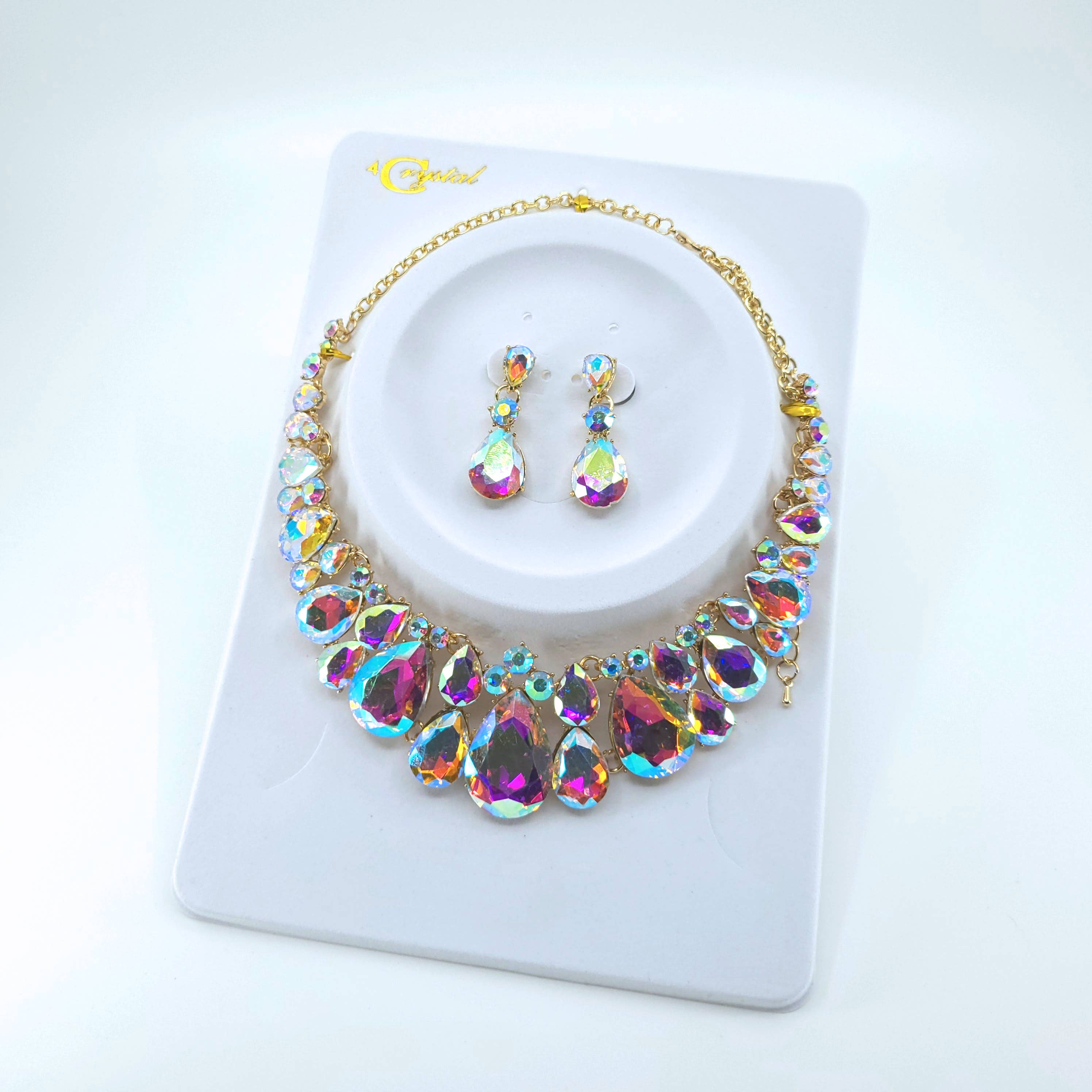 TAPA fashion - Wholesale Jewelry Set - Crystal Necklace Earring Set FJN362 (1PC)3