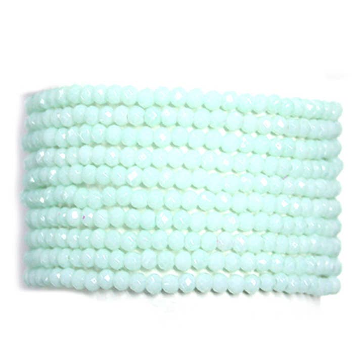 JOIA ACCESSORIES - Wholesale Beaded Bracelet - GLASS BEAD STRETCH MULTI BRACELET, SB 79381