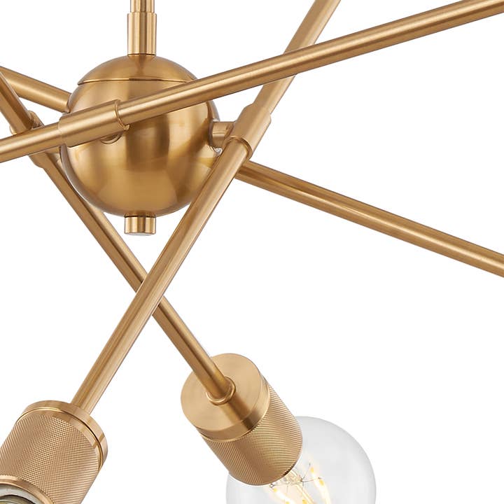 Elk Home - Wholesale Chandelier/Hanging Light - Module 8-Lght Chandelier Burnished Brass