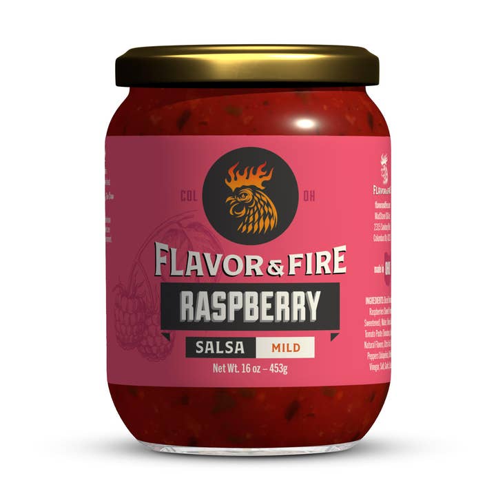 Raspberry Salsa for wholesale by Flavor & Fire - Madstone - Clamlube Brand Hot Sauce