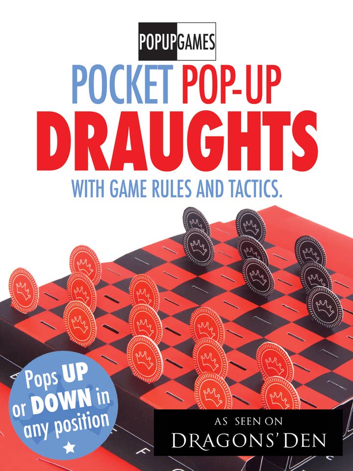 Pocket Pop Up Draughts - Pop Up Games for wholesale by Bounce Sales & Marketing