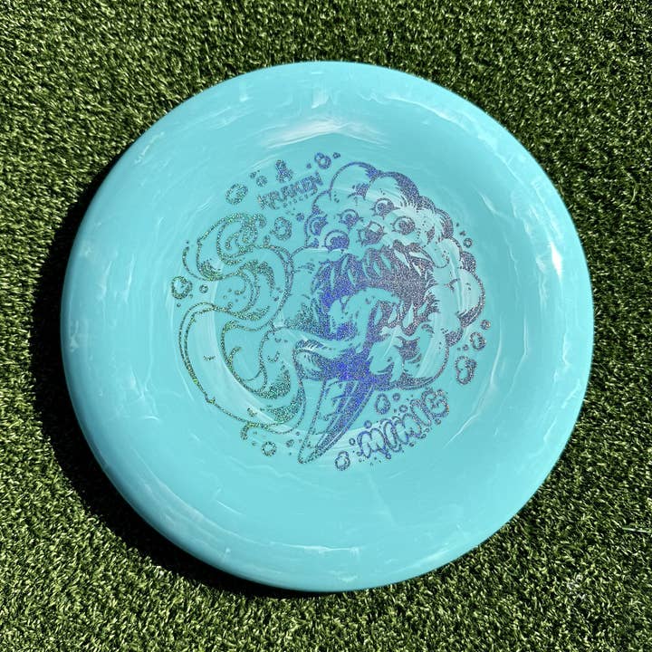 Cotton Candy Mimic Blue Elvin Putter with Rainbow Foil for wholesale by Kraken Dice