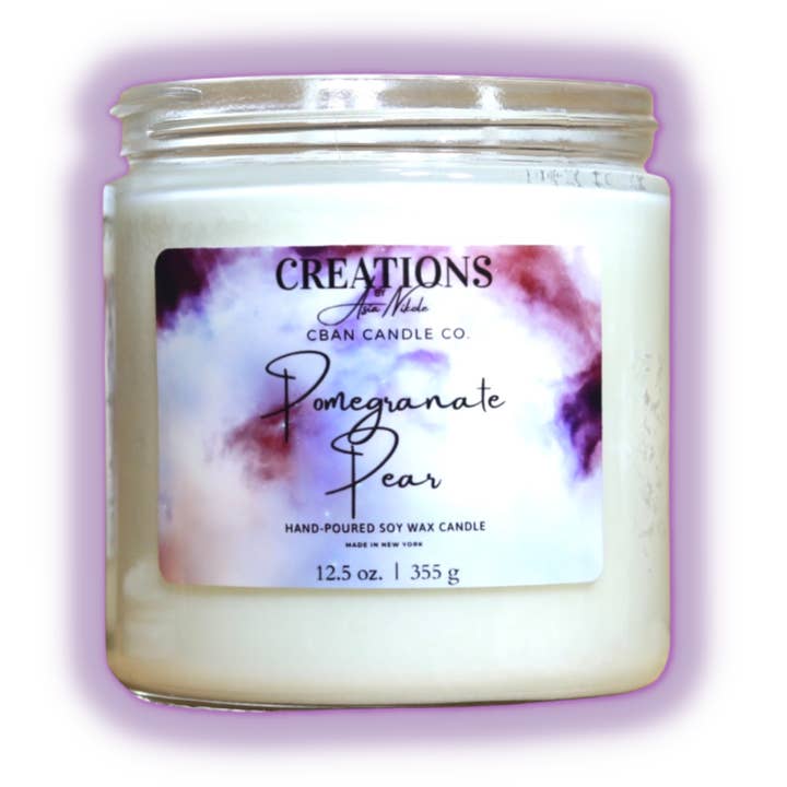 Pomegranate Pear- Soy Wax Candle for wholesale by Creations By Asia Nikole