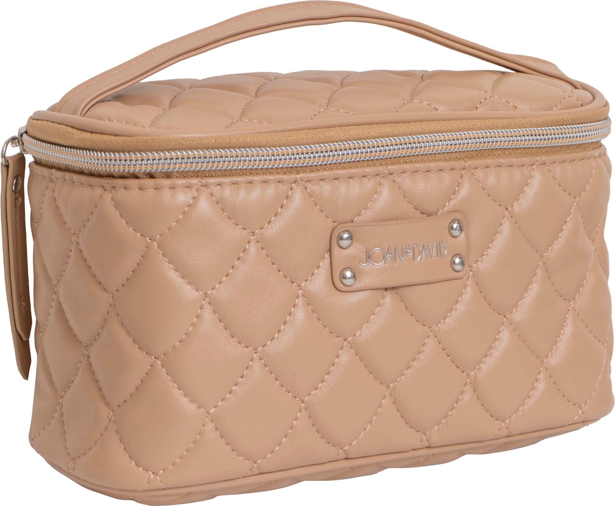 Magid - Wholesale Makeup/Cosmetic Bag - Joan & David Scallop Diamond Quilted Faux Leather 4-Piece Clear Cosmetic Bag Set13