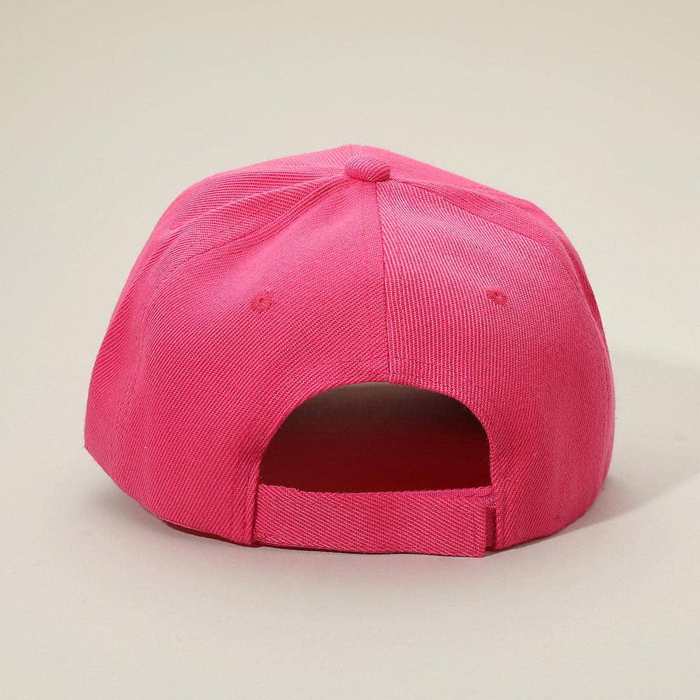 Sensibling Corp. - Wholesale Baseball Cap - Women's - Chain Detail Bling Studded Brim Baseball Cap2