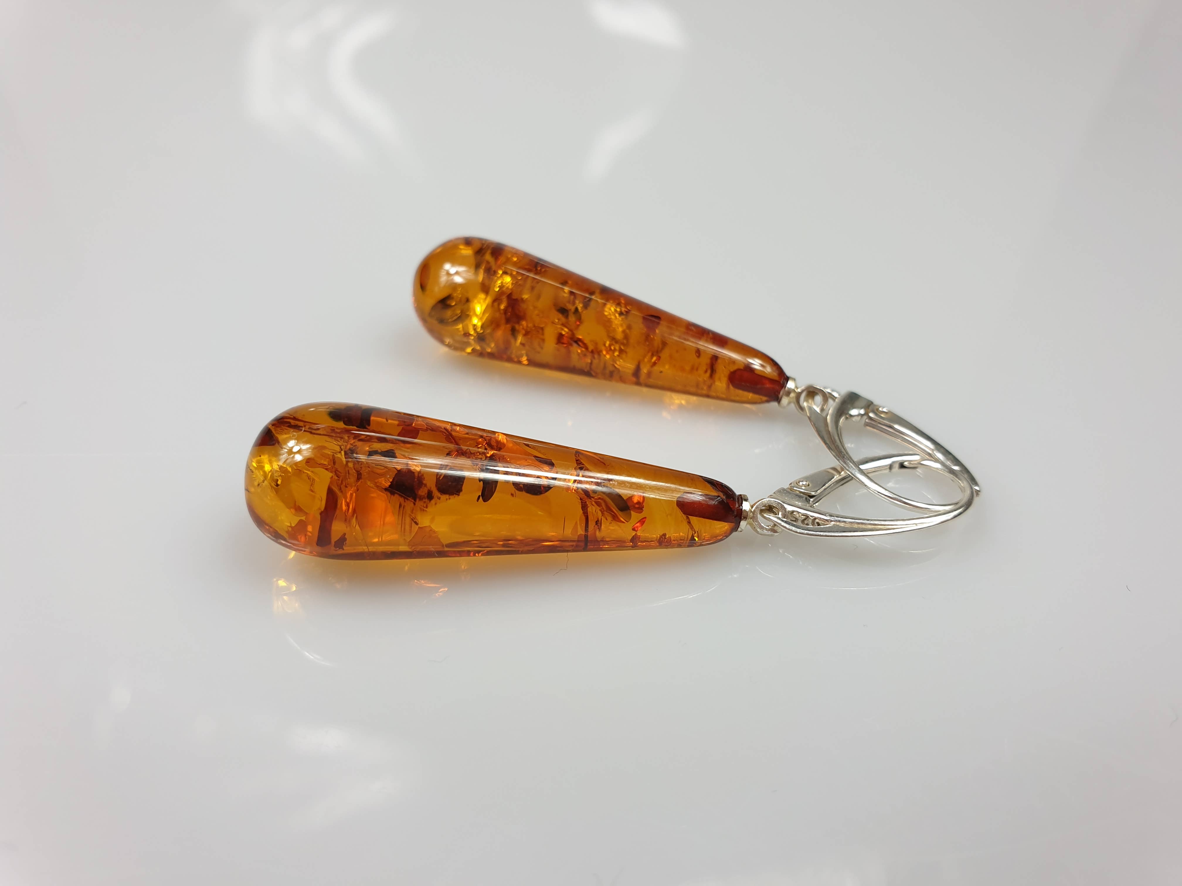 AmberLithuania - Wholesale Dangle Earrings - Amber Earrings, Gemstone Earrings, Crystal teardrop earrings1