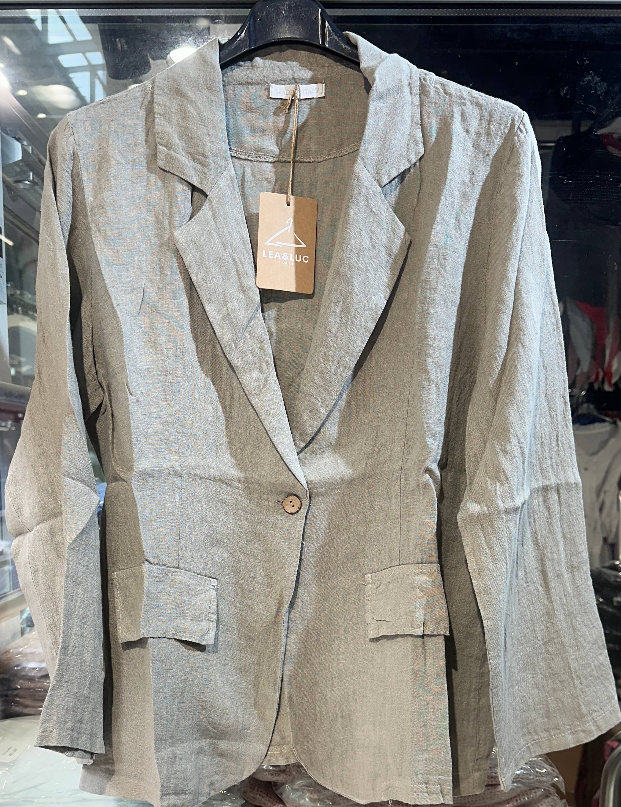 LÉA & LUC - Wholesale Jacket - Women's - 100% Linen Jacket REF. 345520