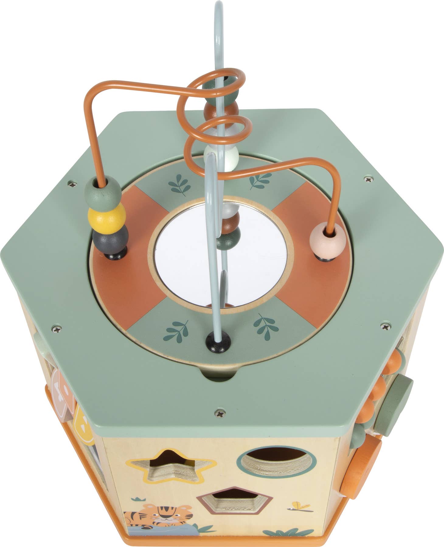 small foot - Wholesale Wood Toy - Kids - 7 Sided Motor Skills Cube “Safari” | Motor Skills | Wooden Toys1