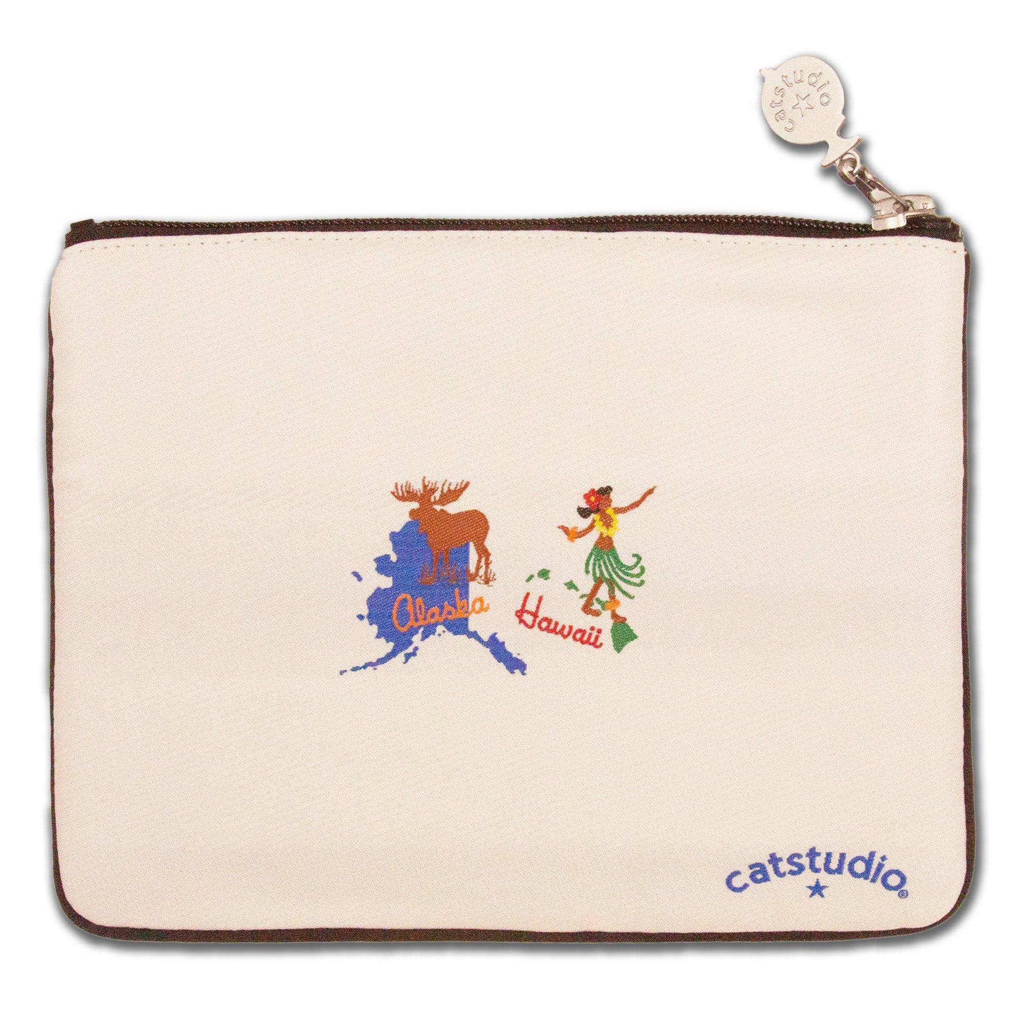 catstudio - Vente Pochette – unisexe - Pochette Zip America - Naturel1