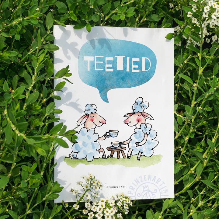 Postcard "Teatime" | Invitation card for tea for wholesale by Prinzenart