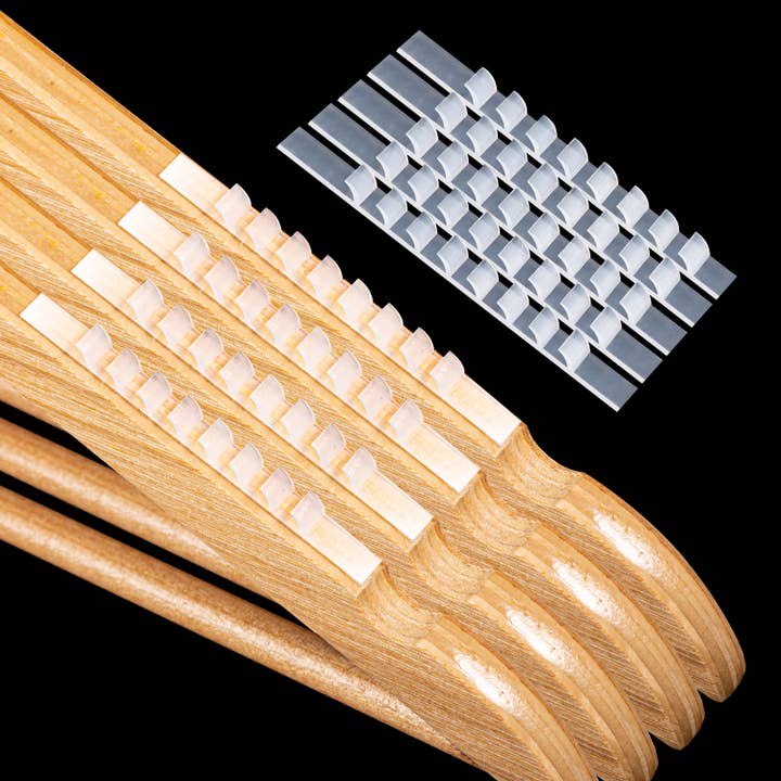 Quality Hangers - Wholesale Clothes Hangers - 1000 Pcs Non Slip Hanger Grips for Wood Hangers