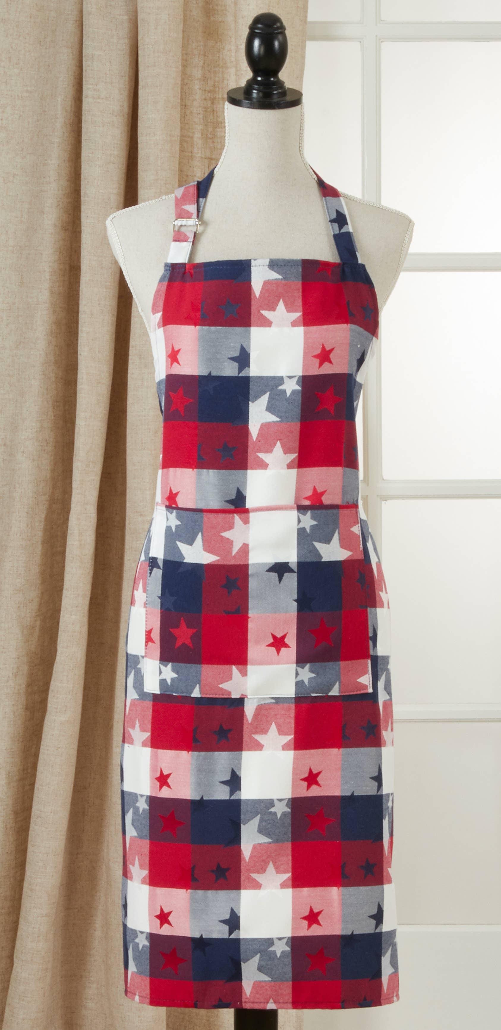 Multi Americana geruite schort voor groothandel op Faire2