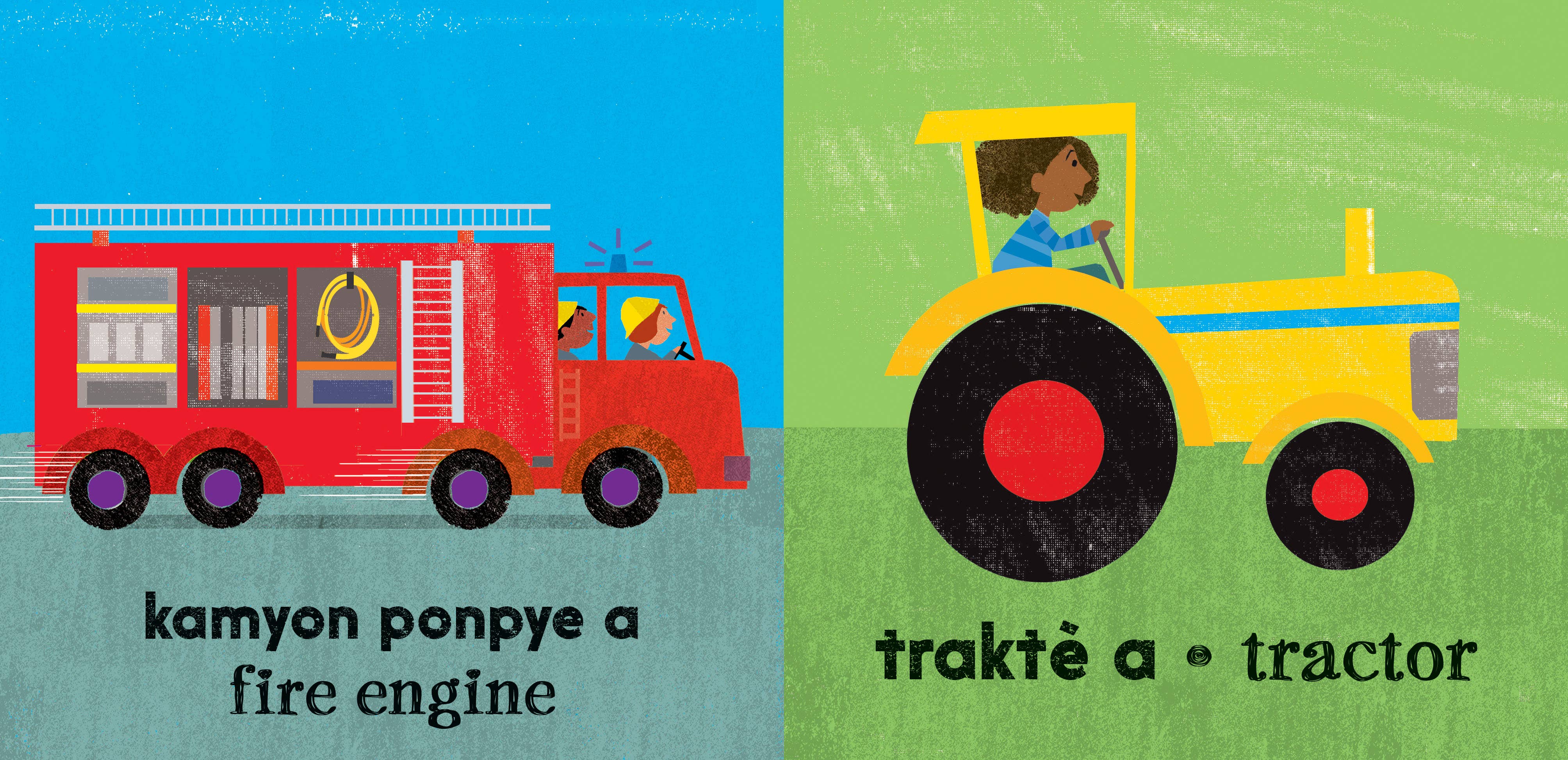 Barefoot Books - Wholesale Preschool Book (3-5) - Fast & Slow (Bilingual Haitian Creole & English)1