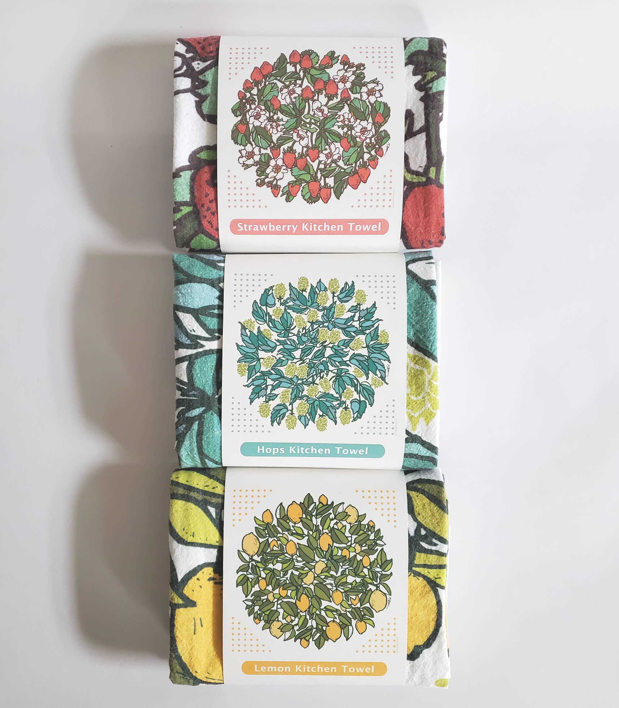 Little Green - Wholesale Dishcloth - Hops 100% Cotton Flour Sack Kitchen Towel, 24" x 24"5