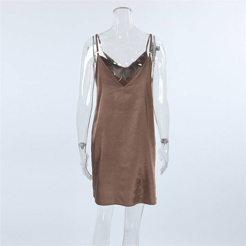 UZ Wholesale Store - Venta al por mayor Ropa para dormir - Mujer - Camisón halter elegante sin espalda6