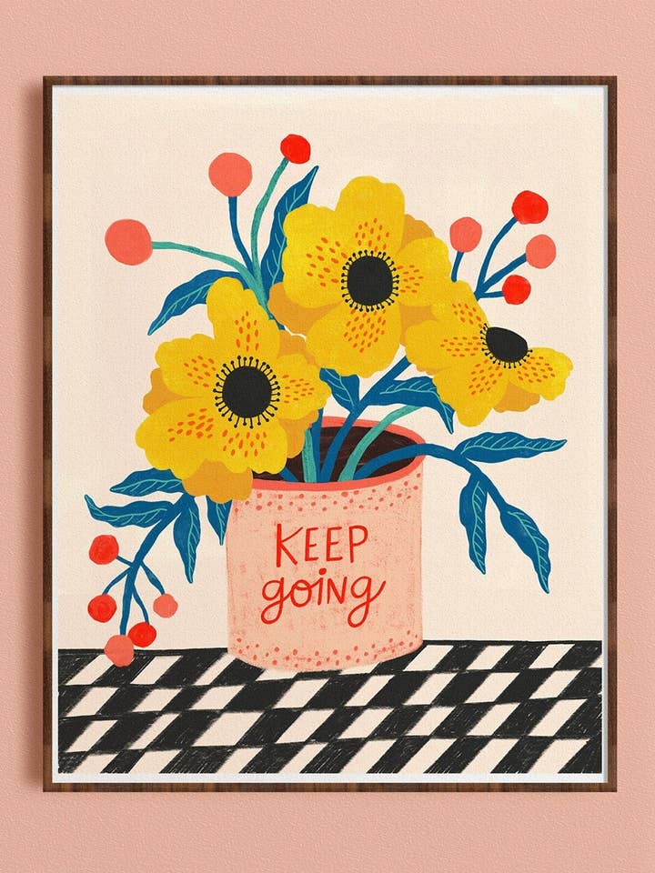 Keep Going - Art Print for wholesale by Dream Folk Studio