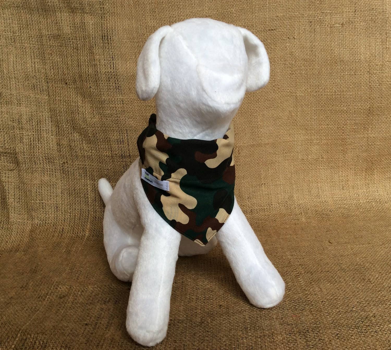 EcoDogDesigns – wholesale Pet bandana – Dog – Green Camouflage Army Print Military Dog Bandana3