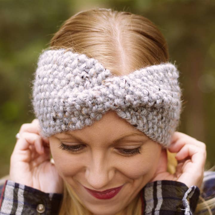 The Bellamy Headband for wholesale by Wo-He-Lo Knitwear