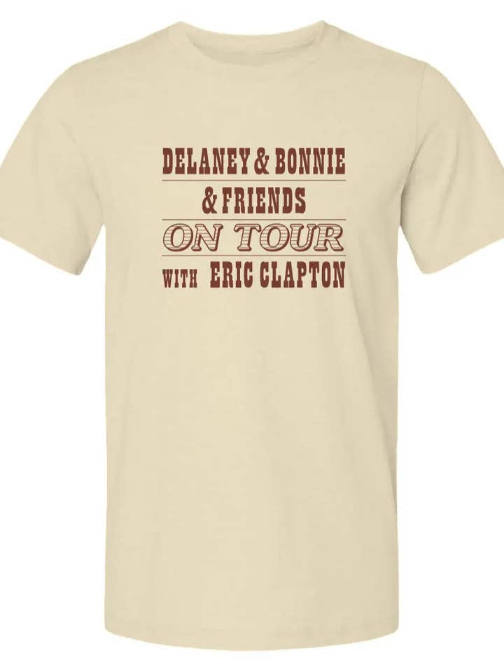 Maglietta Unisex "Delaney & Bonnie con Eric Clapton" per la vendita all'ingrosso da parte di Amp'd Apparel Company