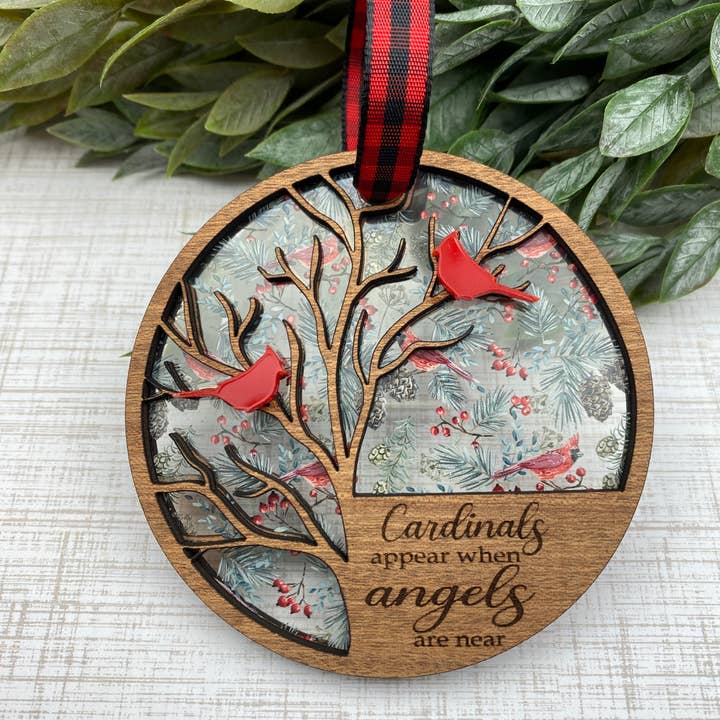 Cardinal's Appear When Angels are Near Ornament for wholesale by Oak & Willow