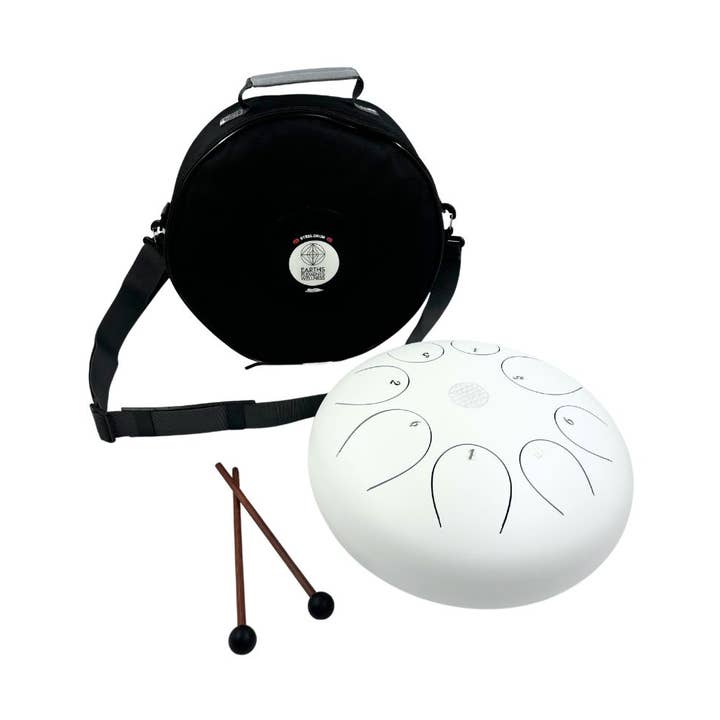 Tongue Drum - 30 cm, White for wholesale by Earths Elements Wholesale
